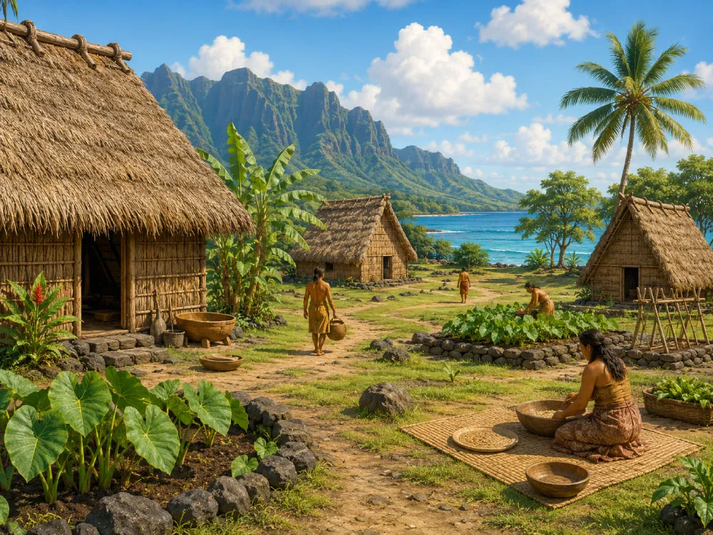 Hawaiian Life on the Island
