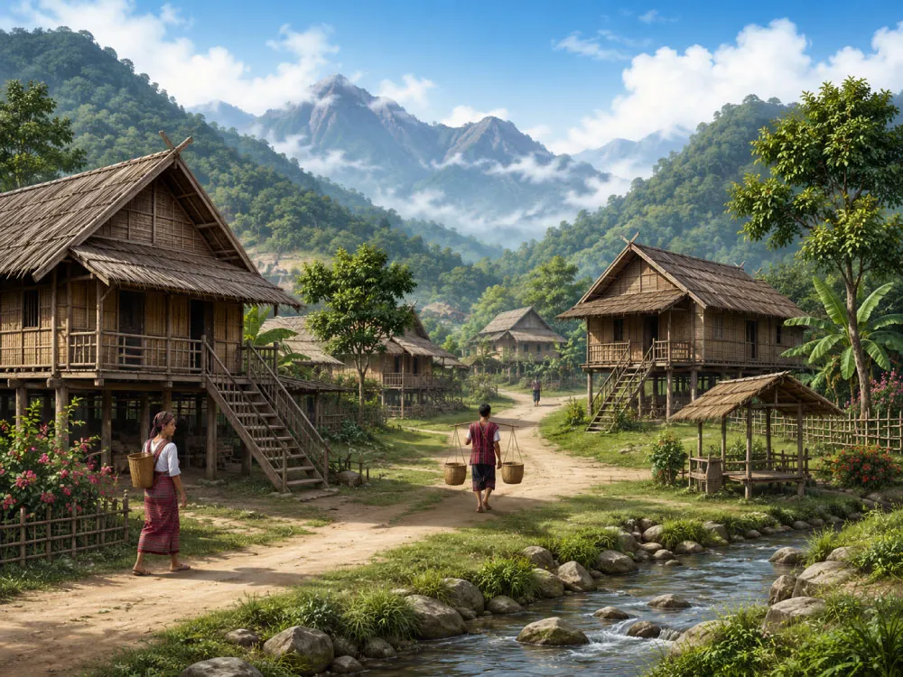Karen mountain village
